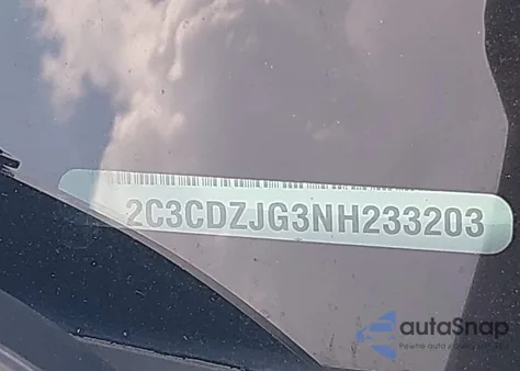 2022 Dodge Challenger Gt из США, поврежденный, VIN 2C3CDZJG3NH233203